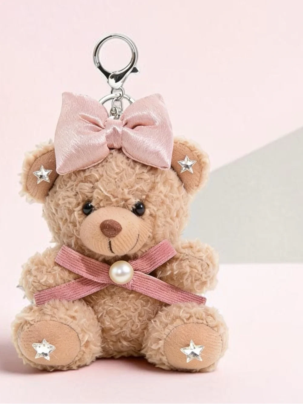 Plush viral Teddy bear keychain bag charm